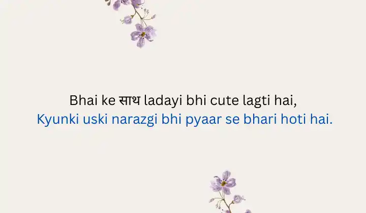 Brother Shayari in Hindi English