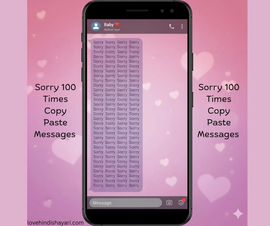 Sorry 100 Times Copy Paste messages