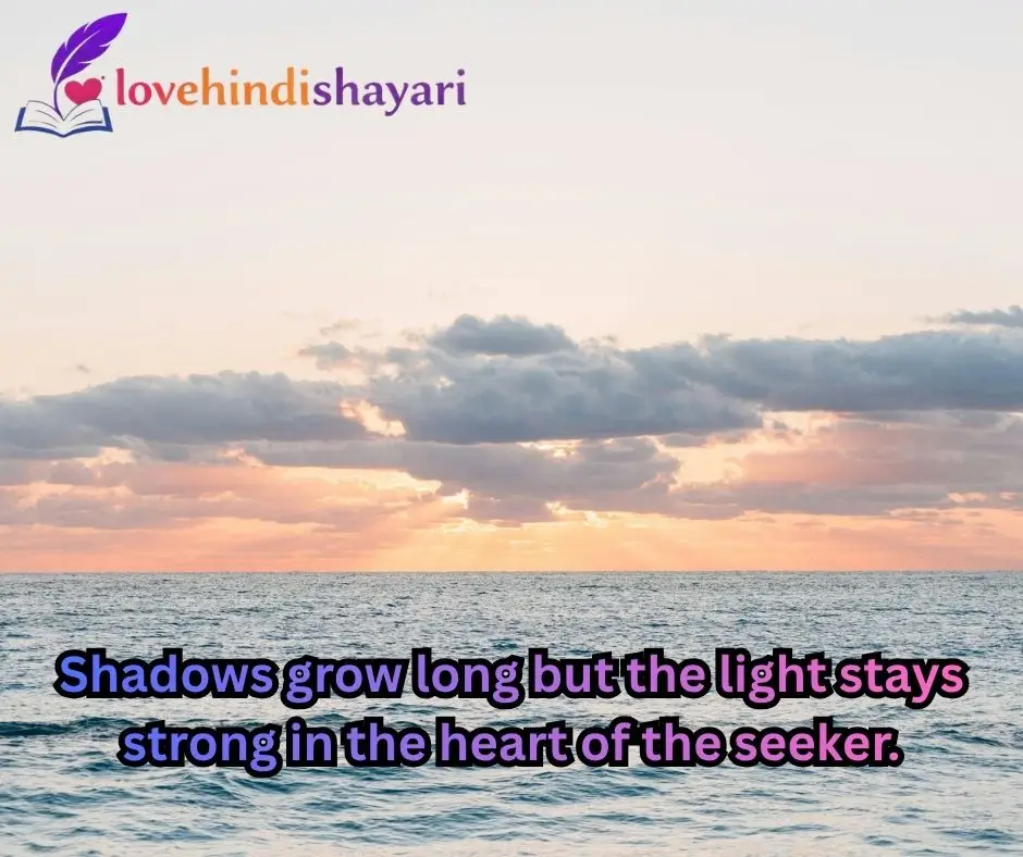 Sunset Shayari in English 