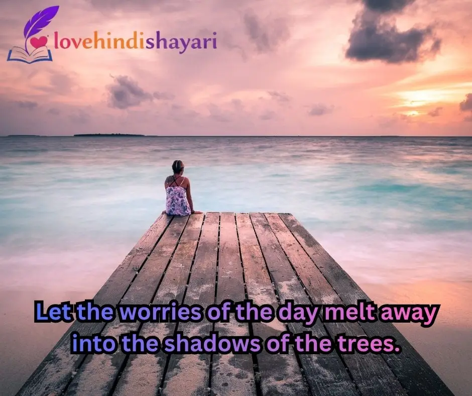 Sunset Shayari in English 