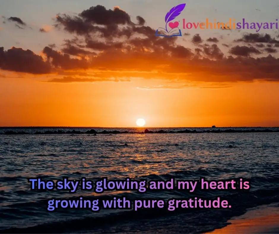 Sunset Shayari in English 