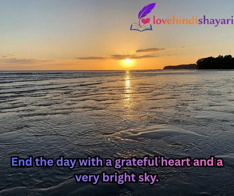 Sunset Shayari in English 